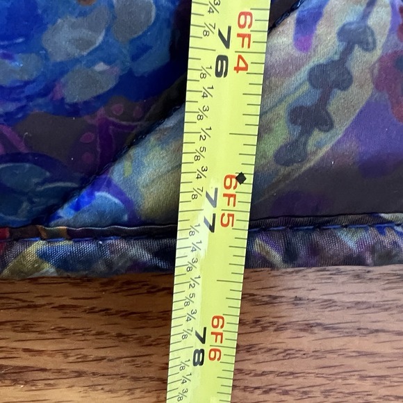 Natural Life Double-Sided Quilted Throw Blanket Multicolor Floral 54 x 77.5 Boho - Picture 11 of 11